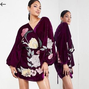 Velvet Wrap Dress